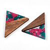 Resin and Walnut Pendants FIND-R051-01G-2