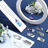 SUNNYCLUE 18Pcs 201 Stainless Steel Rounded Rectangle Stamping Blank Tag Pendants FIND-SC0010-67-4