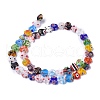 Heart Handmade Millefiori Glass Beads Strands LK-R004-65-2