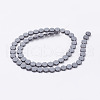 Non-magnetic Synthetic Hematite Beads Strands G-P341-03F-6x3mm-2