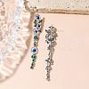 Elegant Nature-Inspired Long Alloy Stud Earrings HY8690-3