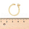 Brass Micro Pave Clear Cubic Zirconia Cuff Rings ZIRC-M117-02G-2