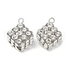 Brass Rhinestone Pendants KK-U057-01P-02-1