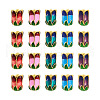 Yilisi 20Pcs 5 Colors Alloy Bead Caps ENAM-YS0001-04-8