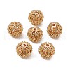Rack Plating Brass Beads KK-G455-02G-3