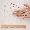SUNNYCLUE 304 Stainless Steel Stamping Blank Tag Pendants STAS-SC0001-09-3