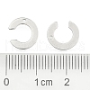 Tarnish Resistant 304 Stainless Steel Letter Charms STAS-O072-C-3