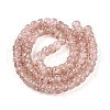 Luminous Handmade Gold Foil Glass Beads Strands FOIL-N029-02A-09-3