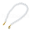 ABS Plastic Imitation Pearl Round Beaded Purse Straps AJEW-FZ00006-1