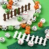 100Pcs 5 Style Painted Natural Wood European Beads WOOD-LS0001-45-6