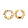 202 Stainless Steel Huggie Hoop Earrings with 304 Stainless Steel Pins for Women EJEW-H003-04G-1