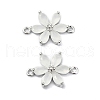 Brass Pave Cubic Zirconia Connector Charms KK-B072-01P-01-1
