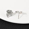 Brass Stud Earrings EJEW-S277-08P-A-2