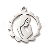Non-Tarnish 304 Stainless Steel Pendants STAS-B054-08P-1