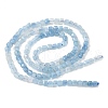 Natural Aquamarine Gradient Color Beads Strands G-G271-F01-3x3mm-3