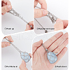 Beebeecraft 1Pc 304 Stainless Steel Macrame Pouch Necklace Making for Gemstone Nuggets NJEW-BBC0001-26-6