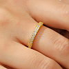 Simple 925 Sterling Silver Micro Pave Cubic Zirconia Finger Rings ZH6769-1-7