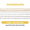 HOBBIESAY 12Pcs 6 Style Alloy Rhinestone Chains MRMJ-HY0002-30-2