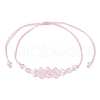 Electroplate Glass Beaded Braided Bead Bracelets BJEW-MZ00183-03-3