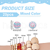   20Pcs Resin Rhinestone Waxberry Beads RESI-PH0002-23-2