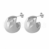 304 Stainless Steel Stud Earrings for Women IL8099-2-1