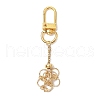 Stainless Steel Macrame Chain Pouch Round Natural Lapis Lazuli & Amethyst & Green Aventurine & Carnelian & Rose Quartz Holder Pendant Decorations HJEW-JM02051-01-6
