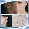 4Pcs 2 Colors Stainless Steel Hoop Earring STAS-LP0001-09-4