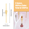 SUPERFINDINGS 200Pcs 2 Colors  Alloy Bowknot Buckles FIND-FH0009-81-2