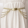 Rectangle with Lion Pattern Alloy Multilayer Waist Beads FS-WGA5C19-01-2
