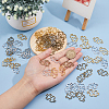 DICOSMETIC 72Pcs 3 Colors Tibetan Style Alloy Linking Rings FIND-DC0005-71-3