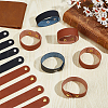 Olycraft 2Pcs 2 Colors Adjustable Plain Leather Cord Bracelet BJEW-OC0001-24B-5