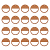 SUPERFINDINGS 20Pcs Walnut Wood Pendants WOOD-FH0002-14-1