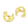 Brass Cuff Earrings for Women EJEW-I305-52G-2