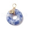 Natural Gemstone Pendants PALLOY-JF01285-2