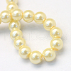 Baking Painted Pearlized Glass Pearl Round Bead Strands HY-Q003-12mm-21-4