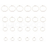 24Pcs 4 Size 316L Surgical Stainless Steel Hoop Earring Findings X1-STAS-ZZ0001-03RG-3