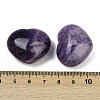 Mother's Day Gifts Heart Natural Amethyst Palm Stones G-C186-02B-3