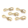 Tibetan Style Alloy Infinity with Hope Links connectors X-TIBE-S230-AG-LF-2