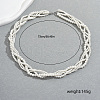 Elegant Imitation Pearl Round Multi-strand Wrap Necklaces for Parties and Formal Events GM6390-5