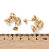 Nuggets 304 Stainless Steel Plastic Imitation Pearl Stud Earrings EJEW-M105-10G-5