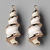 Natural Trochid Shell/Trochus Shell Pendants SSHEL-N032-07-2