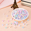 500Pcs 5 Style Opaque White Acrylic Beads SACR-TA0001-20-14