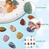 16Pcs 8 Styles Natural Agate & Amethyst & Topaz Jade & Green Aventurine & Red Agate & Tiger Eye & White Agate G-CJ0001-80-3