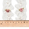 Polyester Flower Lace Ribbon OCOR-XCP0002-59-3