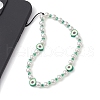 Fruits Polymer Clay & Imitated Pearl & Glass Beaded Mobile Straps HJEW-JM01641-02-3