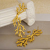 304 Stainless Steel Hip-hop Branch Stud Earrings CQ4800-2-3