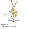 Real 18K Gold Plated Stainless Steel Pendant Necklace GF1493-01-1
