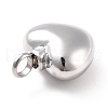 Non-Tarnish 304 Stainless Steel Urn/Perfume Pendants STAS-D179-18P-2