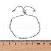 Brass Cubic Zirconia Bolo Tennis Bracelets BJEW-P232-01P-03-4