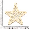 Rack Plating Alloy Big Pendants PALLOY-T090-28G-3